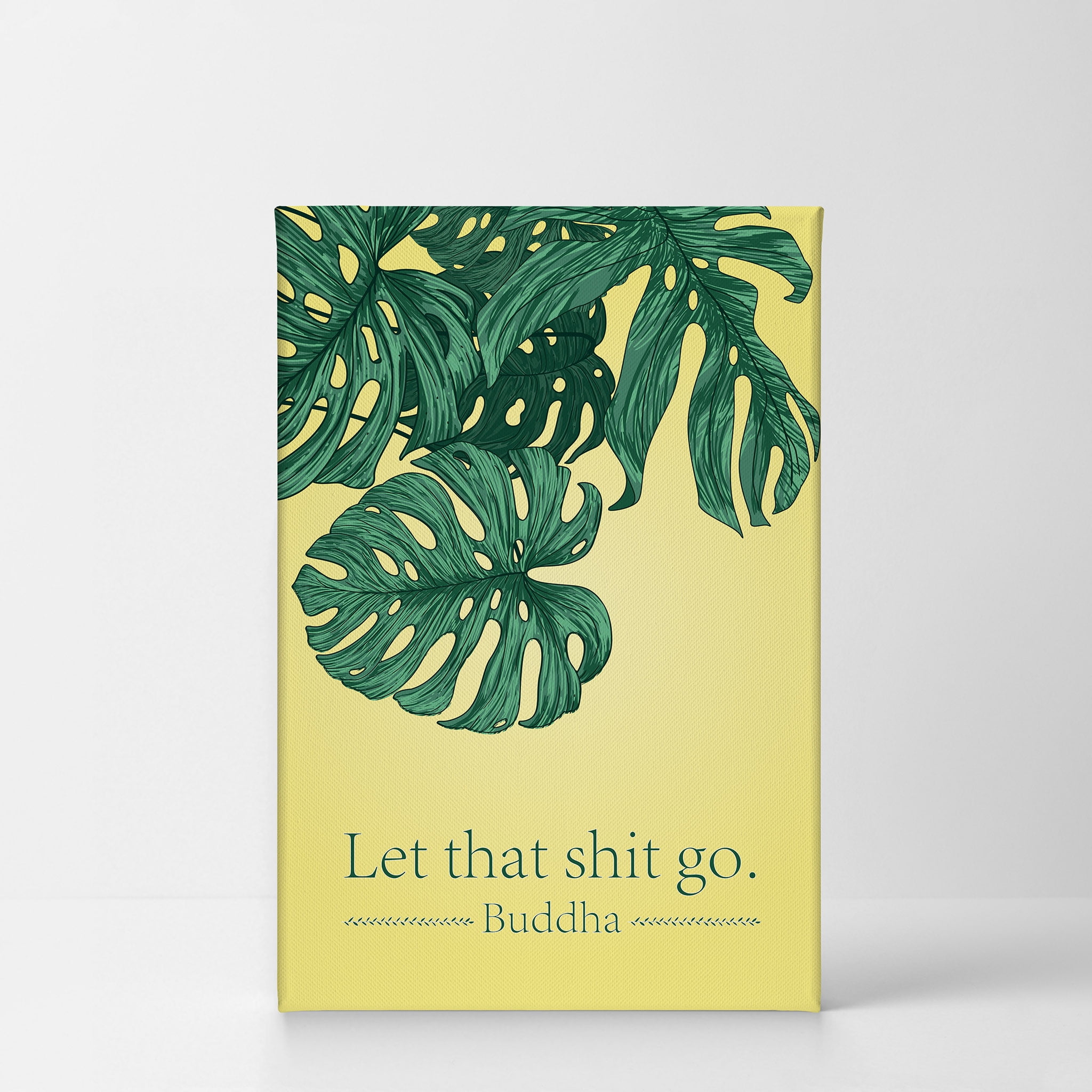 Smile Art Design Let That Shit Go Buddha Sign Funny Quote Saying Bathroom Decor Canvas Print Funny Bathroom Sign Bathroom Wall Decor Wall Art Home Decoration Ready To Hang Made In Usa