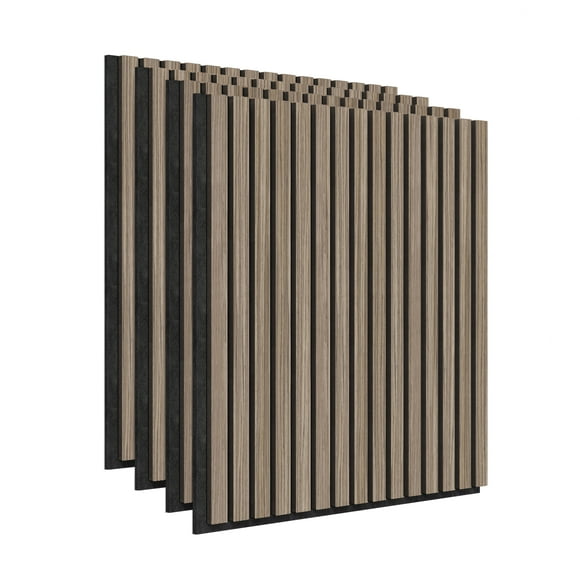 Artika Sonolok 15.5 ft sound-absorbing wall panel kit (4-pack) Walnut