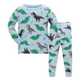 thumbnail image 2 of Youmylove Toddler Kids Boys Pajamas Dinosaur Cotton Kids 2PCS Pjs Long Sleeve Sleepwear Clothes Set Outfits Stylish Toddler Child Outwear, 2 of 5