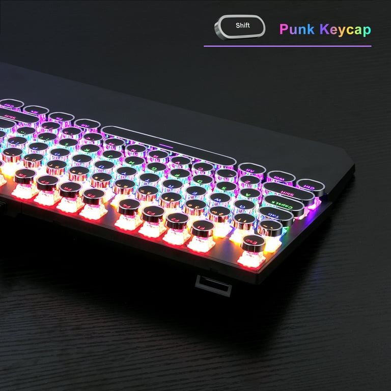 MageGee Tastiera Meccanica Gaming 75% - Retroilluminazione RGB, Hot-Swap, Silenziosa, Grigio Scuro - Foto 4