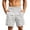 A-Light Gray696, variant on Men's Rivet Detail Drawstring Shorts Straight Cut Street Gym Training Bermudas