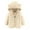 Beige, variant on Meresysid Newborn Kids Baby Boys Girls Long Sleeve Infant Toddler Clothes Winter Coats Puffer Down Jacket Bear Hoods Cute Outfits Outerwear Pink