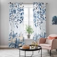 thumbnail image 6 of Kitchen Curtains 84 Inch Length 2 Panels, Blue Coastal Starfish Grommets Window Treatment Curtain, Beach Nautical Shell Eucalyptus Ocean Thermal Curtains Drapes for Living Room/Bathroom, 6 of 9