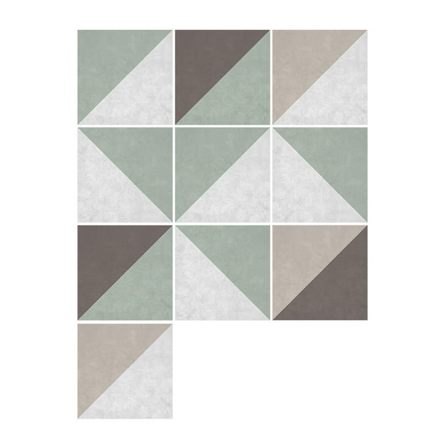 10 Pcs/Set Self Adhesive Tile Stickers Art Decals Removable Wall Sticker Kitchen Backsplash Bathroom Home Tidy Protection