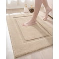 thumbnail image 1 of Bathroom Rugs DEXI - Alfombra de baño lavable y antideslizante (60 x 40 cm), color beige, 1 of 9