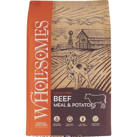 ADMC Wholesomes Grain-Free Beef Meal & Potato Dry Dog Food - Pack of 4