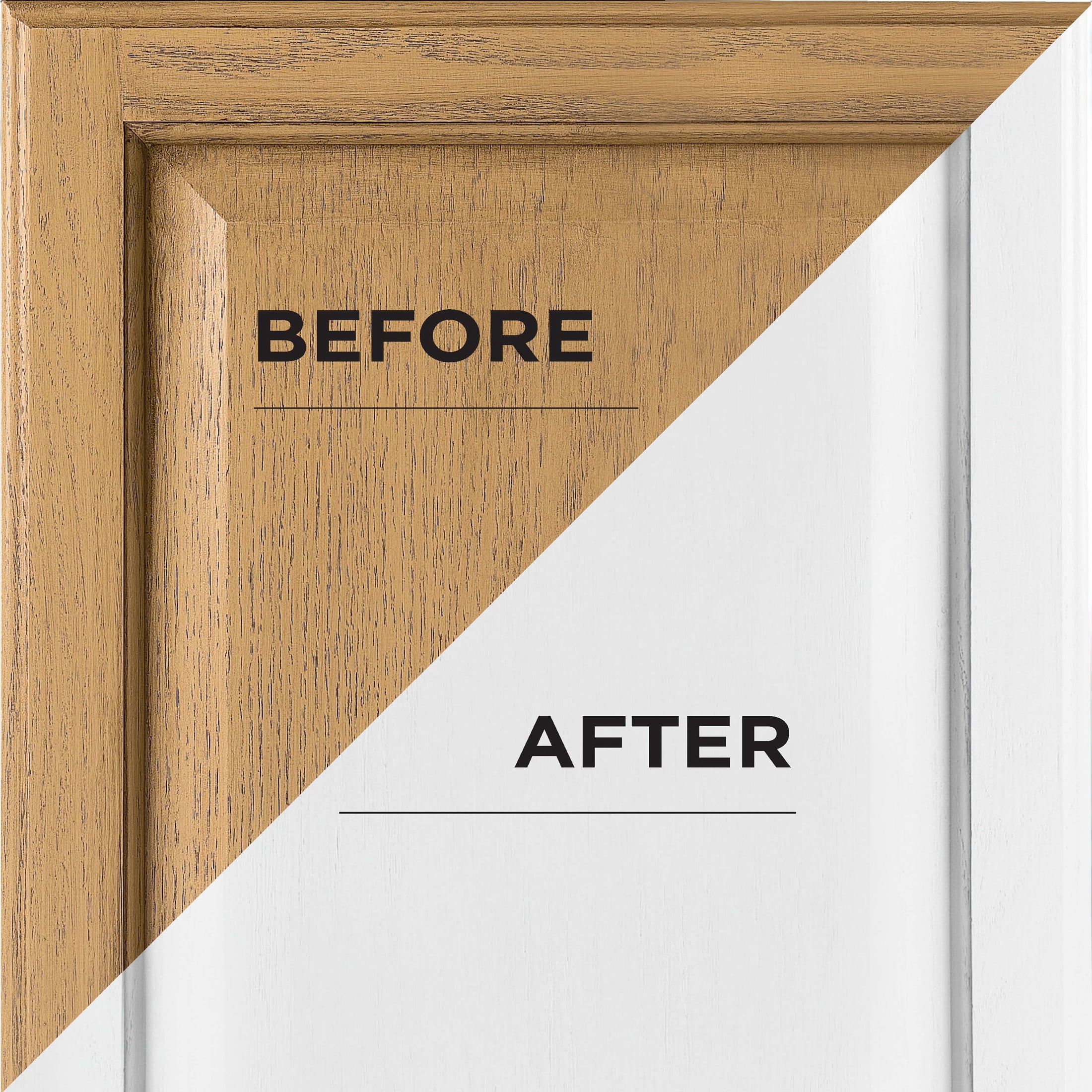 Pure White, Rust-Oleum Cabinet Transformations Satin Coating Kit-37467801T, Quart