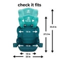 thumbnail image 5 of Diono Everett NXT Latch Slim Fit Lightweight Booster Car Seat, Blue Razz Ice, 5 of 6