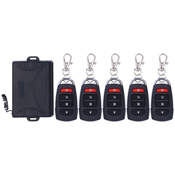 Control remoto de garaje, receptor remoto de puerta de garaje de 4 canales y 433 Mhz, control remoto de puerta enrollable, funcionalidad inteligente