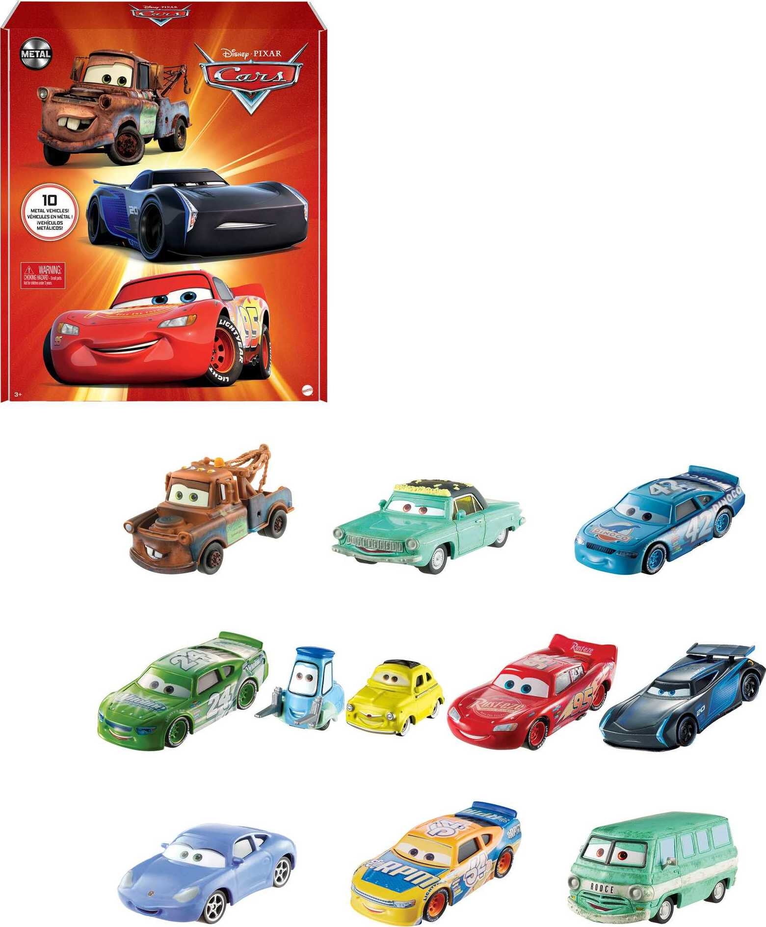 Disney Pixar 1:55 McQueen Off-road Racing Diecast Metal Race Car Kids Toys FR 