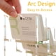 thumbnail image 4 of Soporte para tarjetas de visita de 3 niveles y 3 ranuras para escritorio, tarjeteros de acrílico transparente, exhibición de tarjetas de visita, 4 of 5