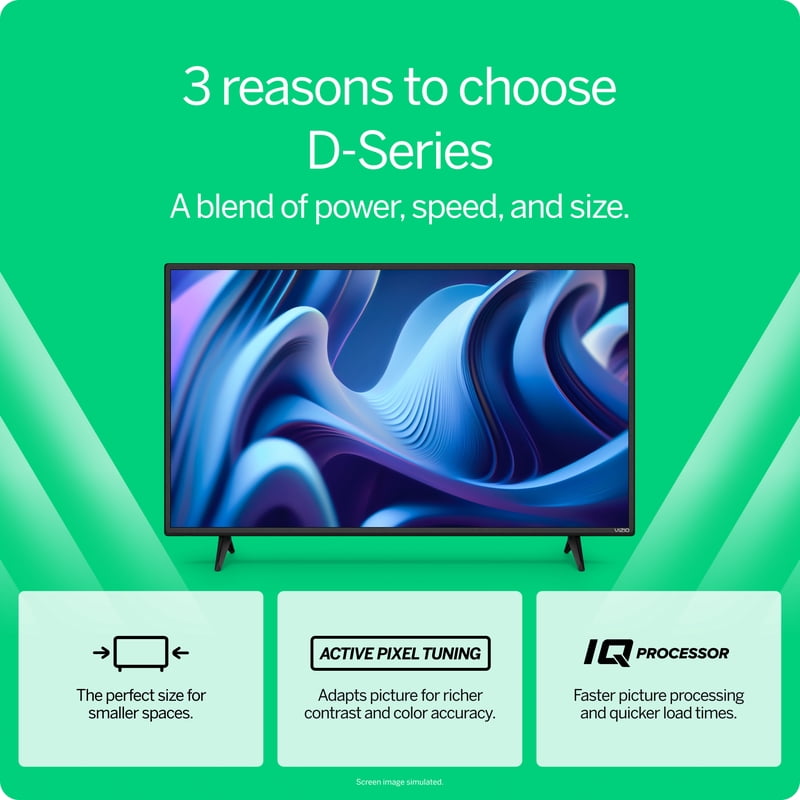 VIZIO 32" Class D-Series HD Smart TV D32h-J09 color options
