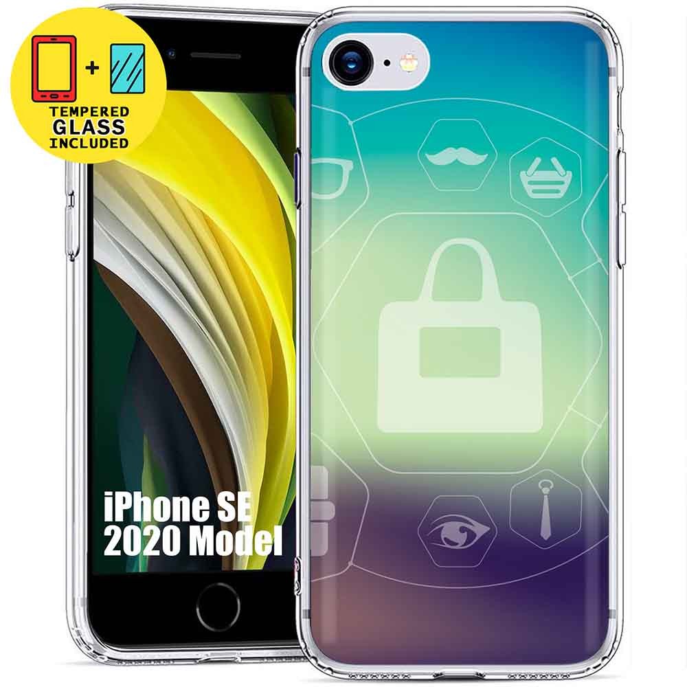 Clear TPU Phone Case for Apple iPhone SE Green,Temper