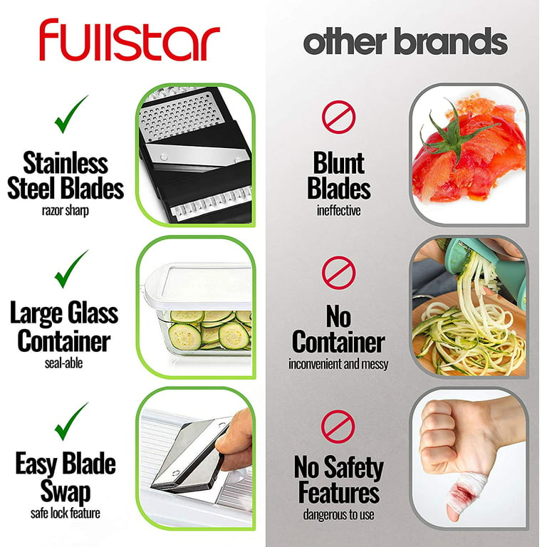 Fullstar - Mandoline Slicer, Vegetable Slicer and Grater - Food