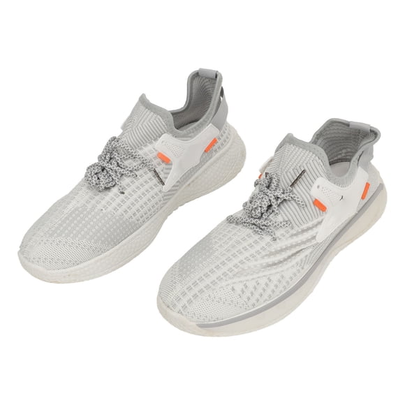 Zapatos deportivos casuales Nikou para hombre corte bajo malla transpirable ligero suela suave blanco 42