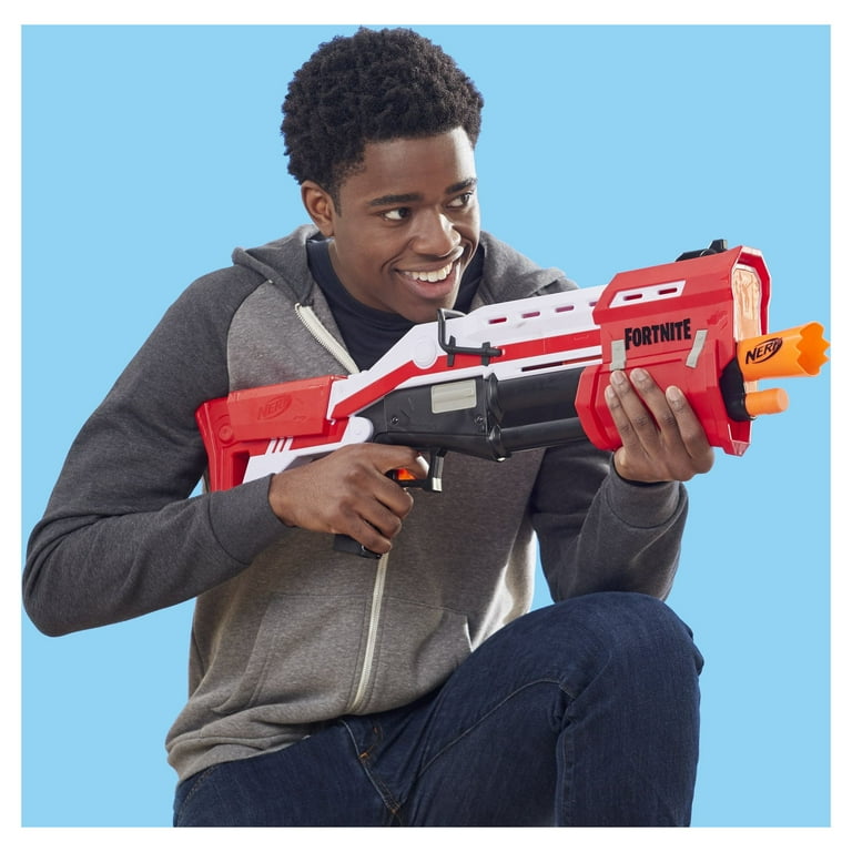 Nerf Fortnite TS Nerf Pump Action Dart Blaster with 8 Nerf Mega Darts 