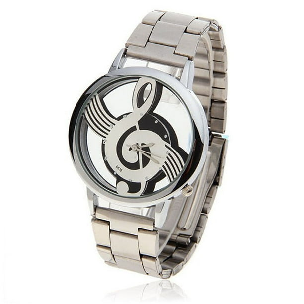 YANXIAO Watches Note Music Notation Metal Quartz Wristwatch Fashion AS