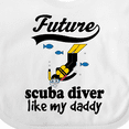 thumbnail image 4 of Inktastic Diving Future Scuba Diver Like Daddy Boys Baby Bib, 4 of 4