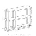 thumbnail image 2 of Furinno Turn-N-Tube No Tools 3-Tier Decorative Display Shelf in Americano/Black, 2 of 6