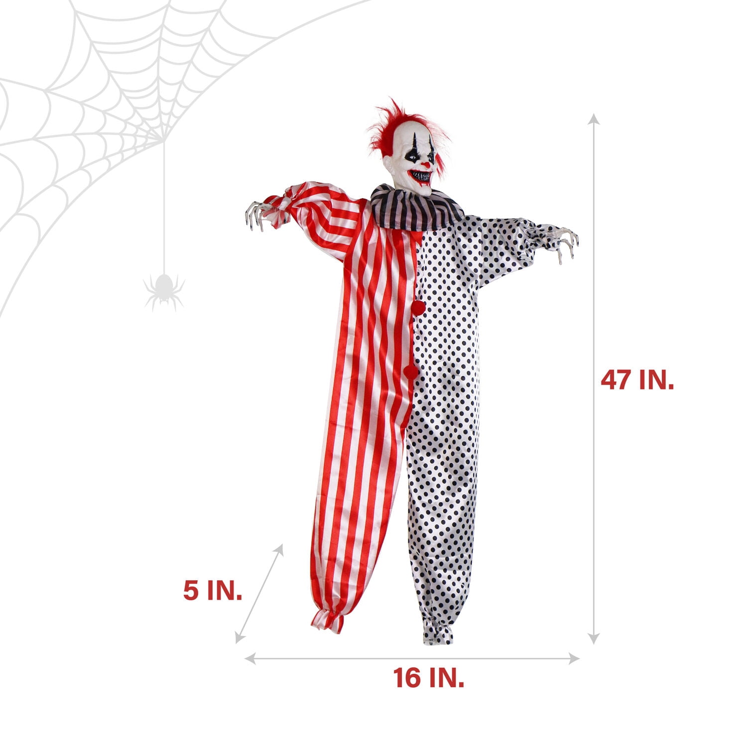 Haunted Hill Farm Floating Clown Decor - Thumbnail 2