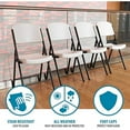 thumbnail image 4 of Lifetime Commercial Grade Folding Chairs, 6 Pack, Adult Sized, White Granite (80747), 4 of 9