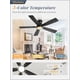 thumbnail image 3 of Ventilador de Techo Fanbulous 117 cm con Control Remoto, LED 20W, 6 Velocidades, Negro, 3 of 9