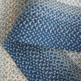 thumbnail image 6 of SAFAVIEH Braided Neville Bordered Machine Washable Reversible Area Rug, Navy/Grey, 3' x 3' Round, 6 of 11