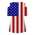 thumbnail image 5 of IROINNID 4th of July T-Shirt For Women Fashion Summer Casual Strapless Blouse Top V-Neck Women Tops 4th Of July, 5 of 5