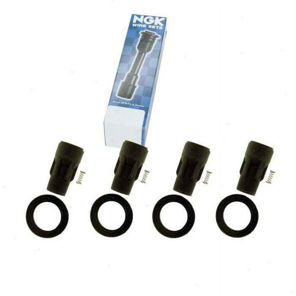 4 pc NGK Ignition Coil Boots compatible with Chrysler Sebring 2.4L L4 2007-2010