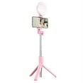 thumbnail image 2 of Trépied pour Selfie avec Anneau Lumineux Télécommande Support Réglable Support de Téléphone Noir/rose Noir Lampe Simple, 2 of 8