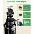 thumbnail image 2 of GlowWise Cold Press Juicer Machine - 4.35 Extra Wide Feed Chute, Quiet Masticating Juicer for Fruits & Vegetables, Easy to Clean & Assemble, Ideal for Home Kitchens, Healthy Families & Fitness Lovers, 2 of 7