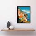 thumbnail image 2 of Amalfi Coast Artwork Italy Cliffside Villages Overlooking Azure Mediterranean Sea Art Print Framed Poster Wall Decor 12x16 inch, 2 of 5
