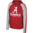 thumbnail image 2 of Youth Colosseum Crimson Alabama Crimson Tide Ned Raglan Long Sleeve Hooded T-Shirt, 2 of 3