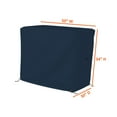 thumbnail image 4 of Bar Cart Cover 12 Oz Waterproof 100% Weather Resistant cart Cover with Air Pockets and Drawstring for Sung Fit (34" H x 50" W x 30" D), Blue, 4 of 6
