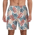 thumbnail image 2 of Goofa Tropical Leaves Printed Men's Swim Trunks Board Shorts Quick Dry Mens Swimming Trunks with Compression Liner,Breathable Fit Hawaii Beach Shorts-X-Large, 2 of 9