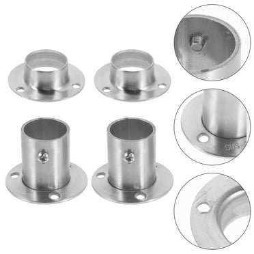 WEAVILUX Heavy Duty Closet Rod Holder Pole Sockets 304 Stainless Steel 4pcs
