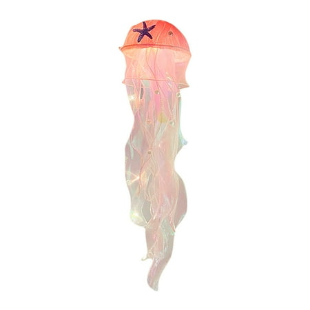 

Lekdue Night Lights Clearance! Handmade Creative Lamp Air Pendant Hanging Decorative Bedside Ambient Lamp Dorm Room Night Light Holiday Decorative Lights 1X Jellyfish Night Light Pink