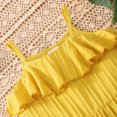 thumbnail image 5 of Sngxgn Toddler Girls Dresses Long Sleeve Tutu Party Dress for Girl(Yellow,110), 5 of 9