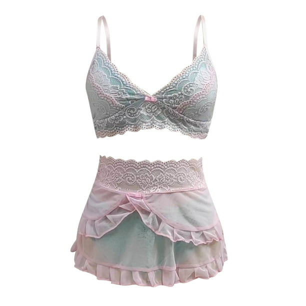 Elegant Soft Bra and Panty Set Lingerie Set Birthday Gift Home Bedroom  Breathe : : Clothing, Shoes & Accessories