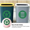 thumbnail image 3 of FENGGUIQU 2Pcs Practical Green PVC Garbage Classification Decals Adhesive for Trash Can Sorting, 3 of 8