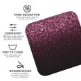 thumbnail image 3 of Yiaed Pink Glitter Sparkles A Print Leather Coasters for Drinks - Cup Coasters Coffee Table Kitchen Table Bar, Home & Office Gifts Handmade Drink Coasters-Square, 3 of 6