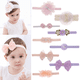 thumbnail image 3 of Girls'love talk Diademas para bebé, paquete de 4 diademas con turbante para niñas y niños, joyería para bebés, accesorios para el cabello con flores, regalos para bebés, juegos de regalo para bautizo, 3 of 7