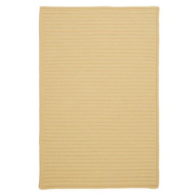 Colonial Mills Rug H833R120X156S Simply Home Solid - Pale Banana 10 ft. x13 ft. Braided Rug
