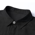 thumbnail image 6 of Krdevn Mens Shirts - Male Spring and Summer Single Shirts Casual Print Lapel Beach Short Sleeve Vacation Outdoor Vacation Shirt,Mens Fall Shirts,Color:Black,Size:7XL, 6 of 8