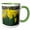 Green/White, variant on 3drose, Floral Spring Summer Flowers Daffodils, 15oz Mug