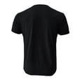 thumbnail image 4 of Dwelliawo Mens Casual T-Shirts Soft Loose Fit Tops Short Sleeve Lightweight Pullover Solid Color Henley Shirts Pocket Athletic Shirt Black XL, 4 of 5