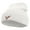White, variant on Brown Flying Eagle Embroidered Super Stretch Knit Watch Cap Beanie - White OSFM