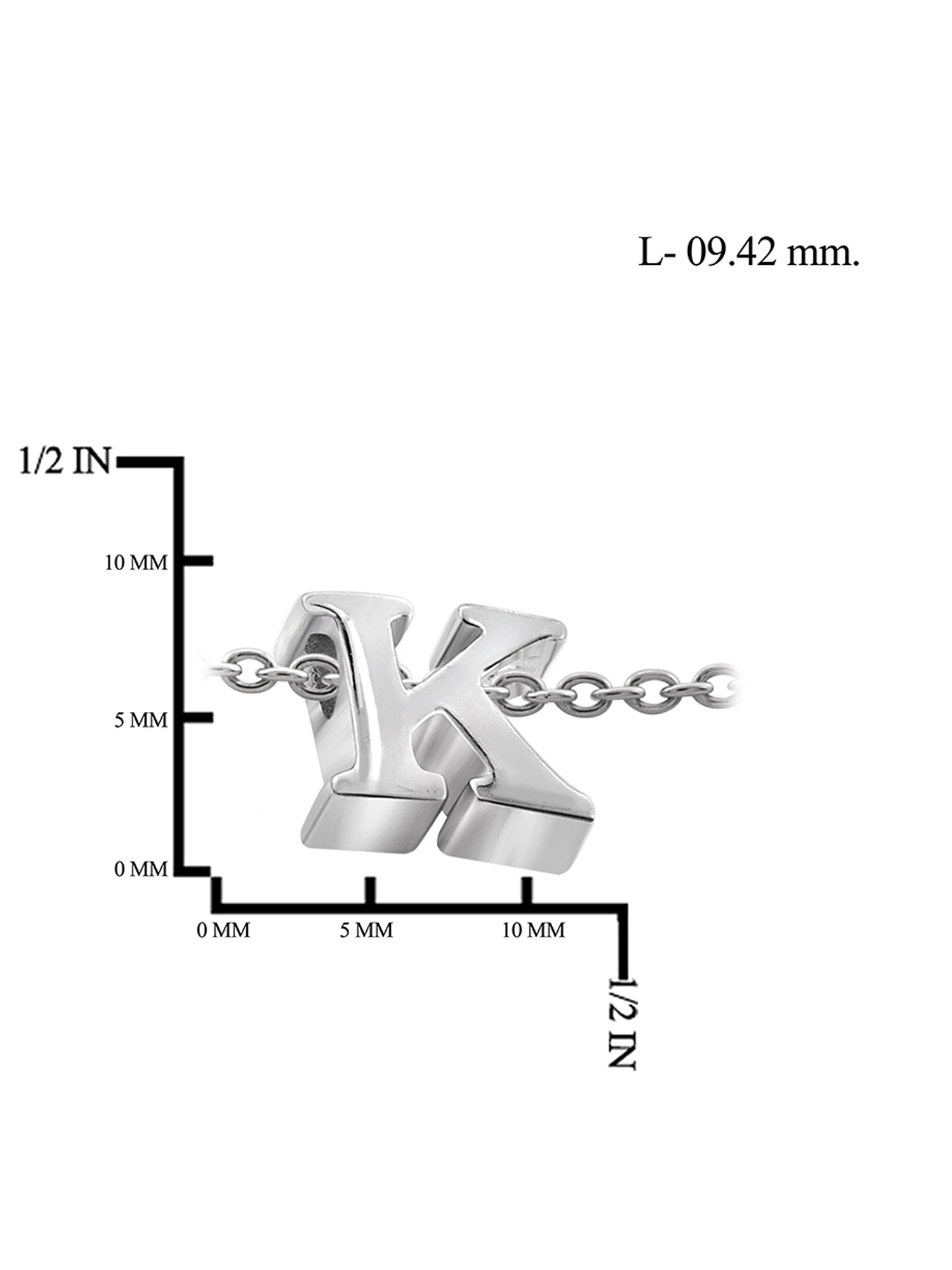 JewelersClub Sterling Silver Minimalist Initial Charm Bracelet