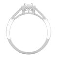 thumbnail image 4 of Dazzlingrock Collection 0.35 Carat (Ctw) 10K Princess & Round White Diamond Ladies Bridal Engagement Ring, White Gold, Size 6.5, 4 of 6