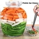 thumbnail image 2 of Tarro de vidrio sellado para pepinillos, tarro de fermentación de gran capacidad de 88 oz con cepillo y pinzas, 2 of 8